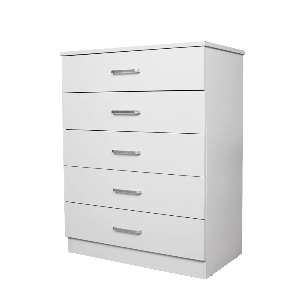 Classic Elegance: Five-Drawer Chest for Organized Living