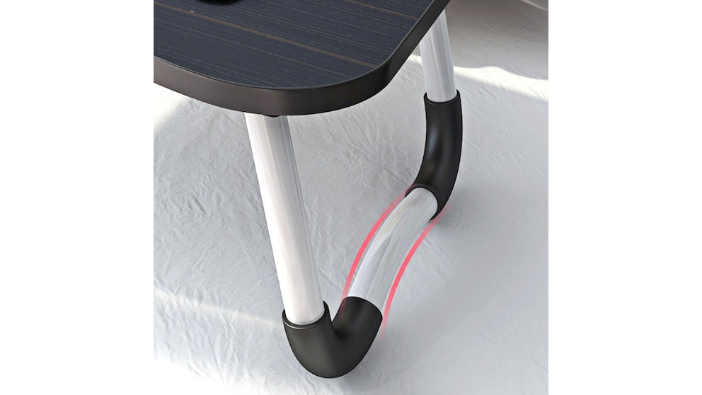 Portable Folding Laptop Bed Tray Table Lap Desk Notebook Breakfast Cup Slot