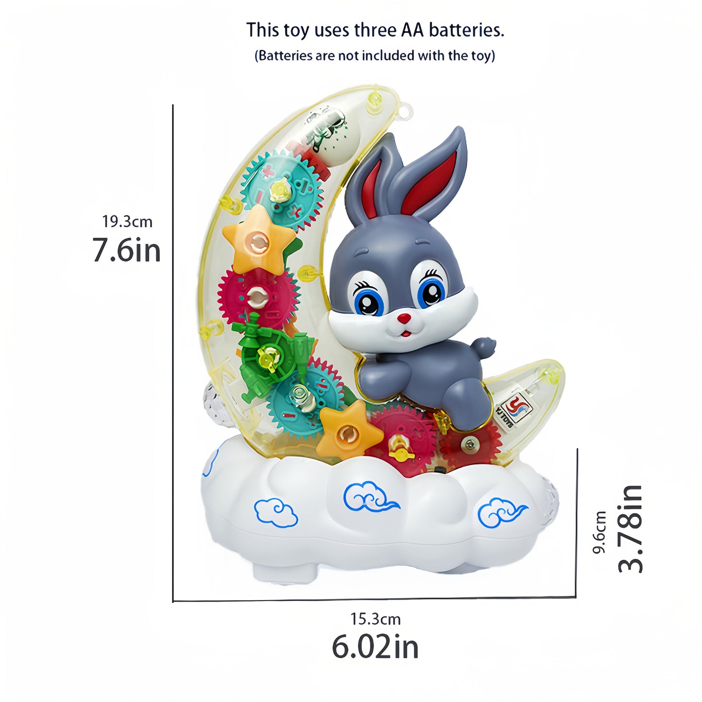 Grey Interactive Glowing Toy with Lights & Music