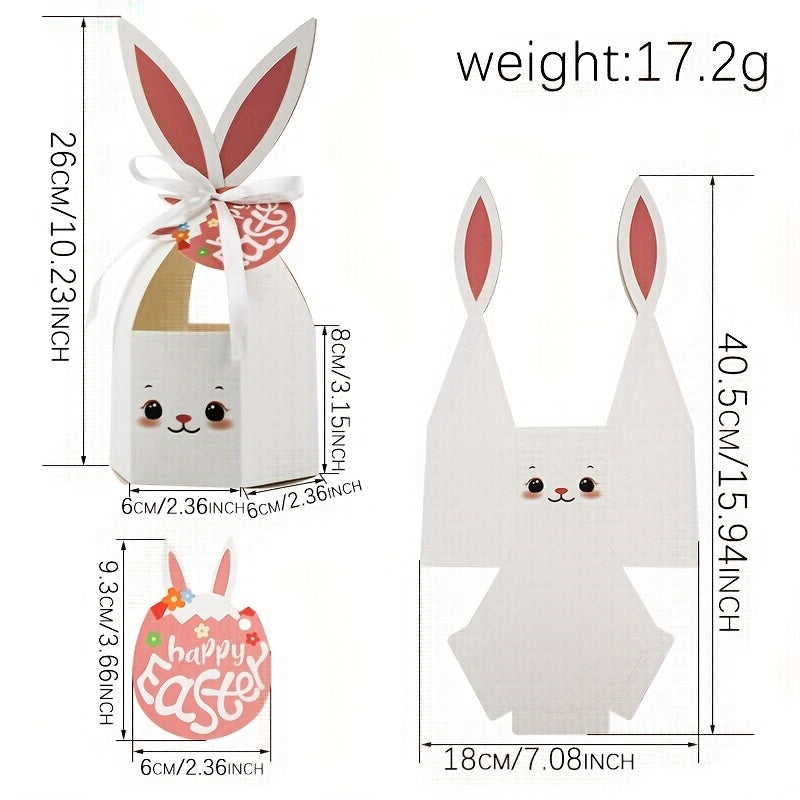 12pcs Easter Bunny Ear Gift Boxes, Spring Party Favors