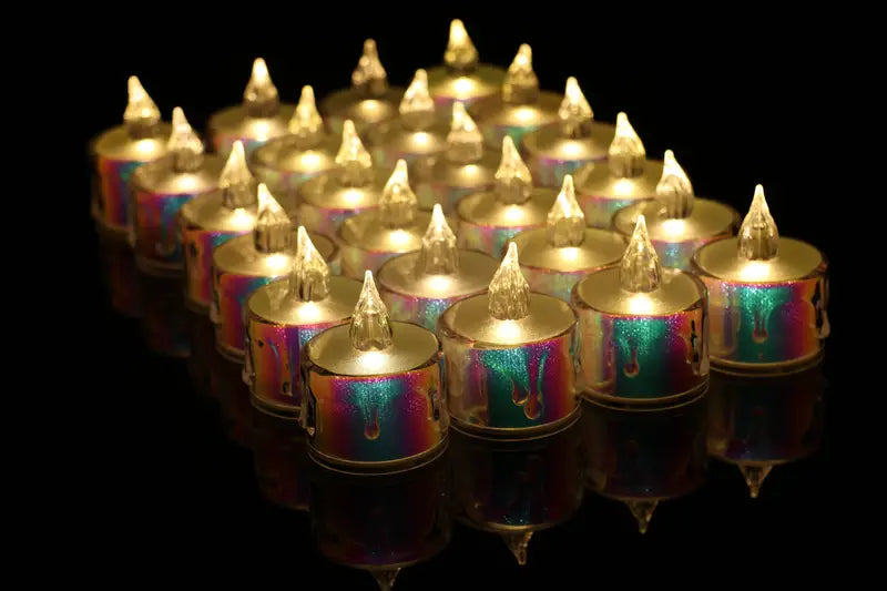 Radiant Glow: Set of 24 LED Electronic Candles