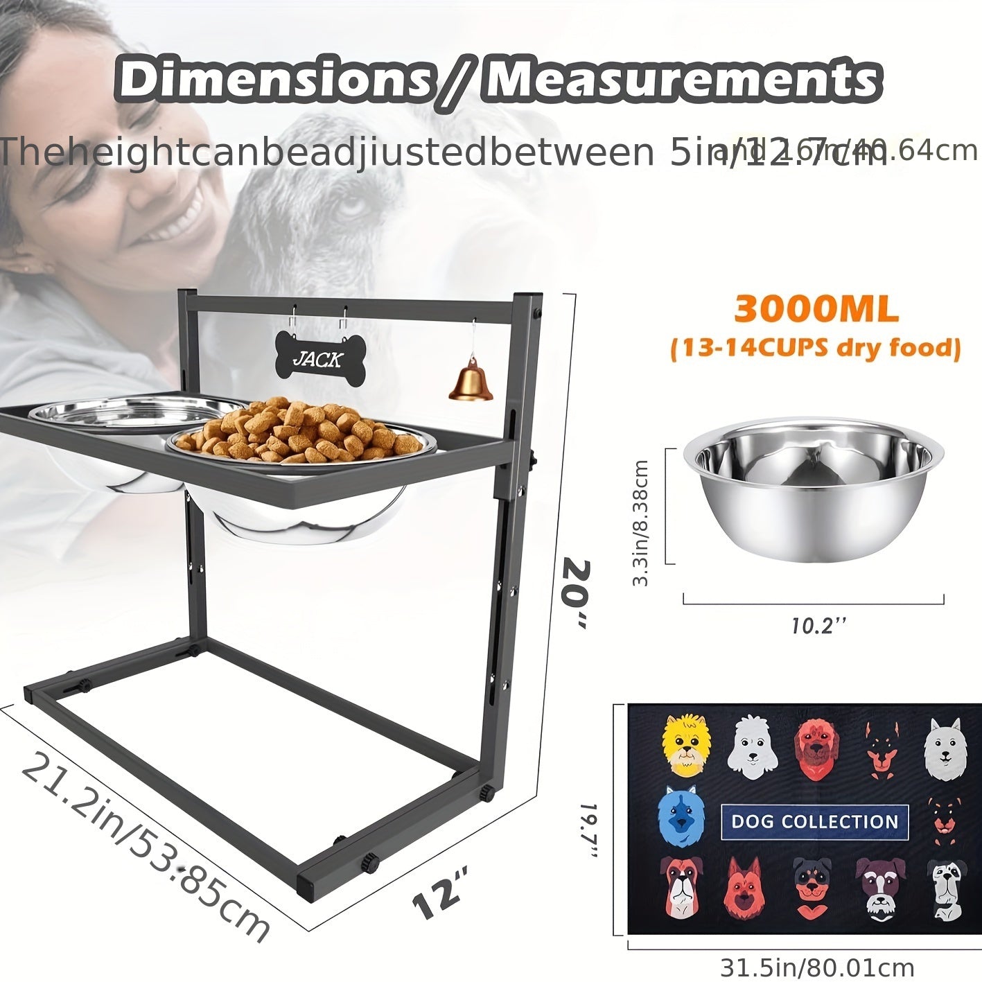 Elevated Dog Bowls for Large Dogs