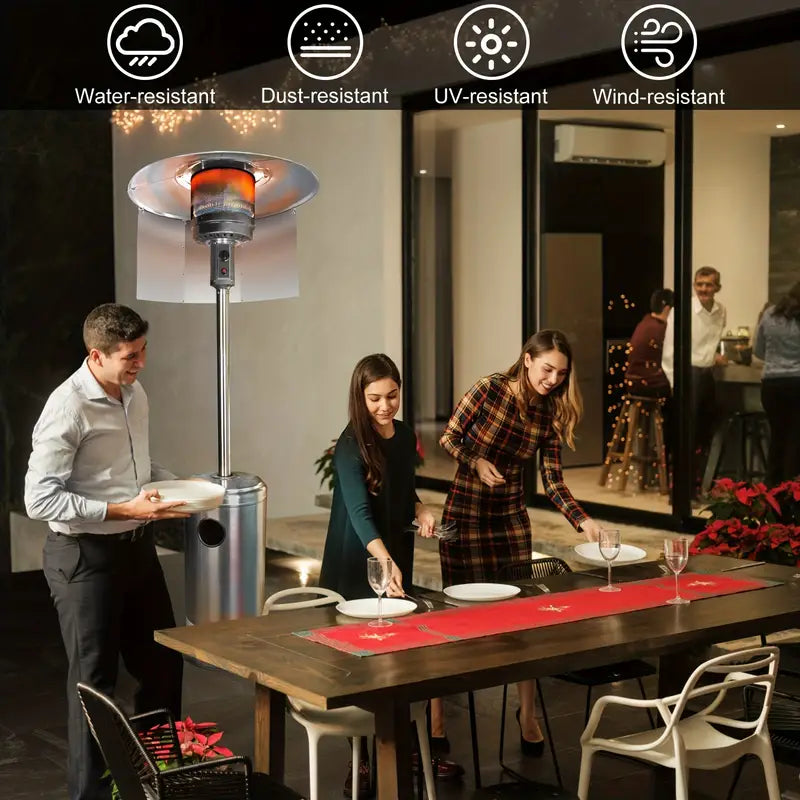 3 Panels Patio Heater Reflector Shield - Enhance Your Outdoor Heating Experience