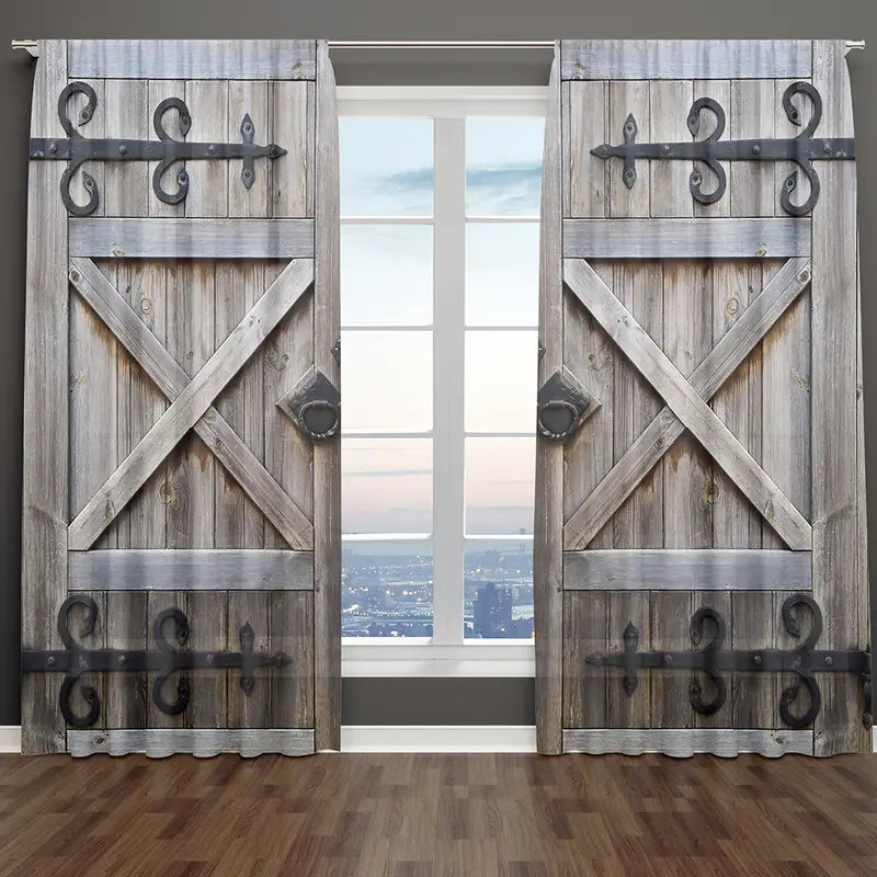 Waterproof Vintage Door Curtains with Timeless Appeal