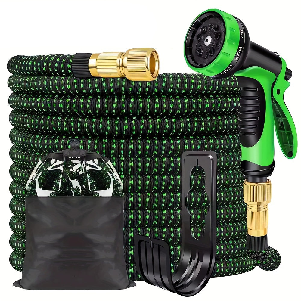Expandable Garden Hose with 10-Function Spray Nozzle