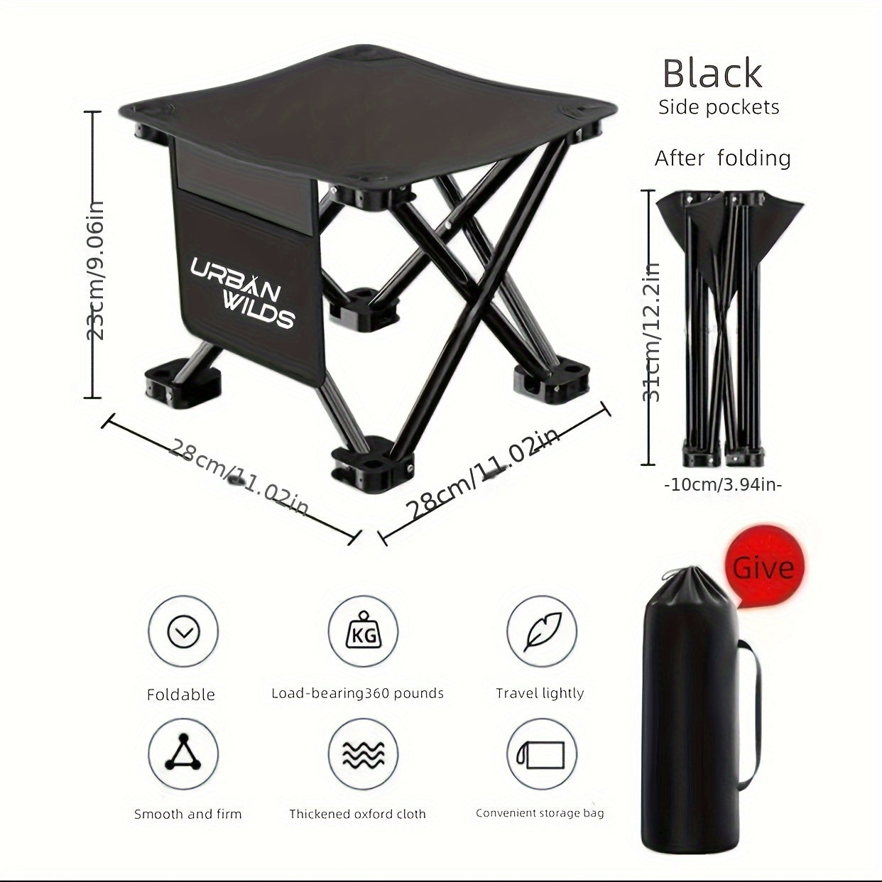 Outdoor Folding Chair with Handle Use