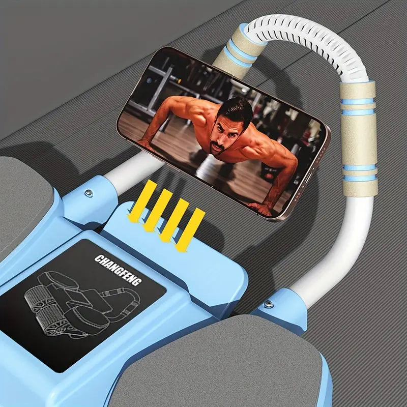 1pc Automatic Rebound Abdominal Roller - Portable 4-Wheel