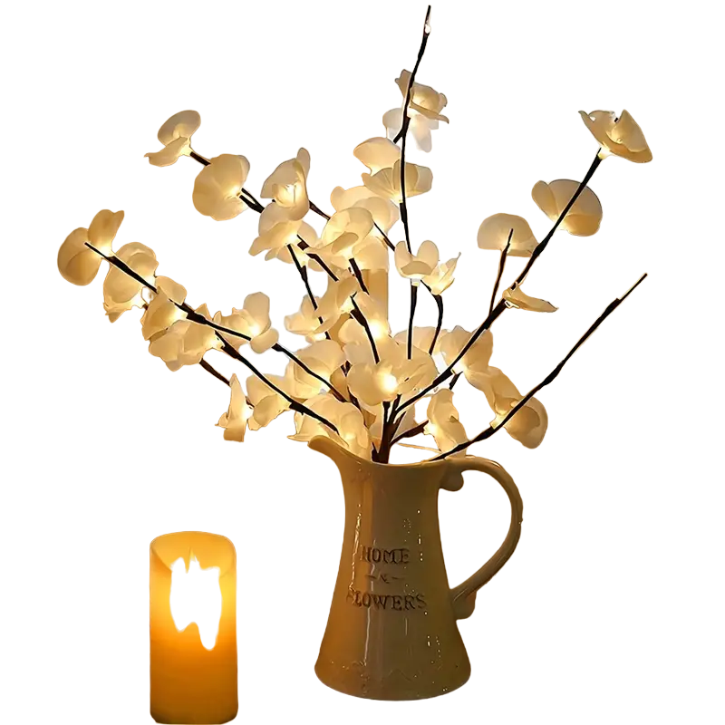 1pc-20 LED White Willow Branch Lights