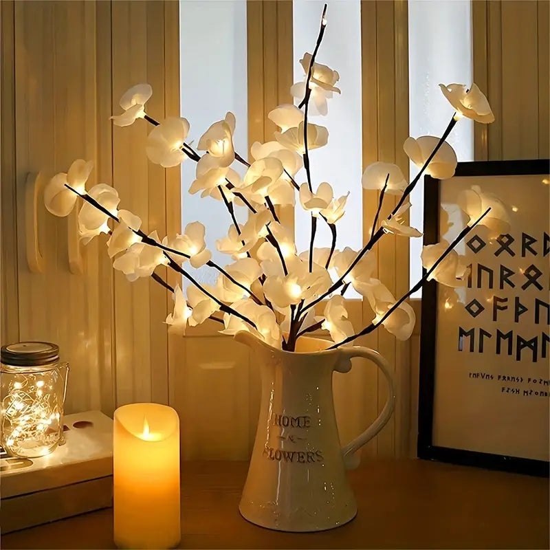 1pc-20 LED White Willow Branch Lights