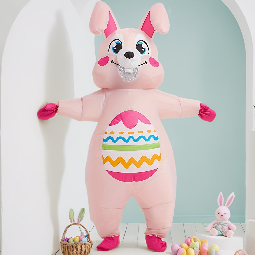 Oversized Inflatable Easter Bunny Costume USB/Battery Powered
