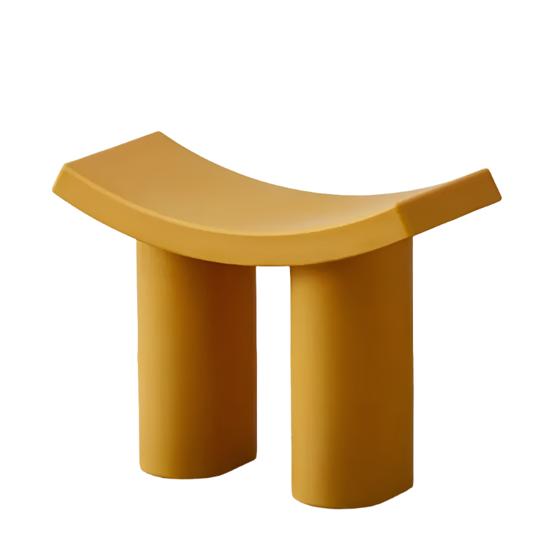 Yellow Plastic Shoe Changing Bench