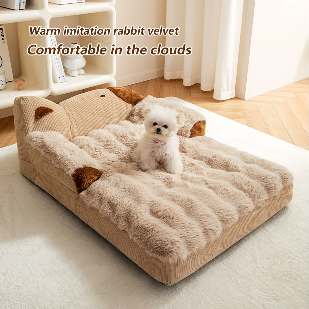 Soft Indoor Pet Couch for Dogs and Cats