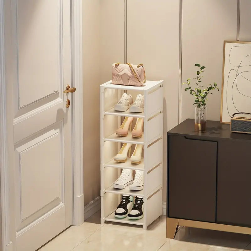 Step up your shoe storage with this space-saving tall rack