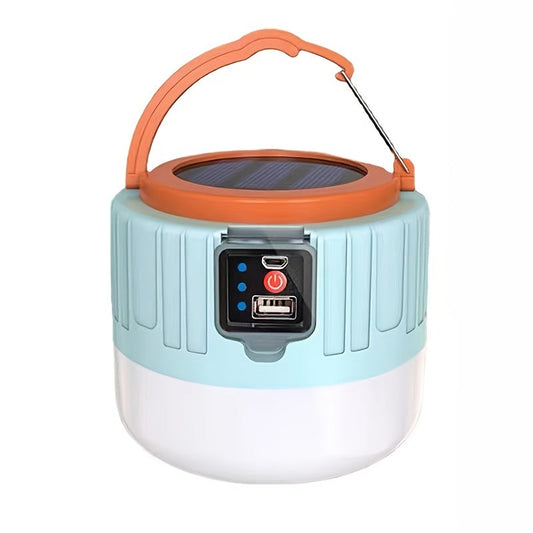 LED Solar Camping Lantern Rechargeable Portable Outdoor Light