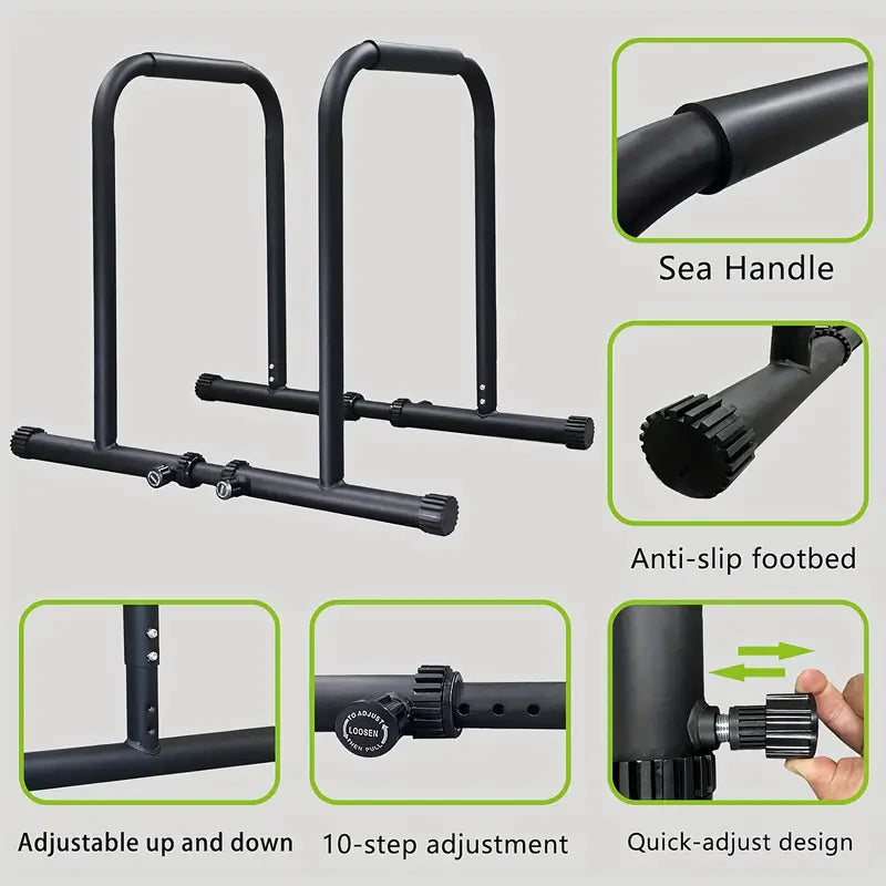 2pcs Multifunctional Heavy-Duty Pull-Up Stand - Single and Parallel Bars