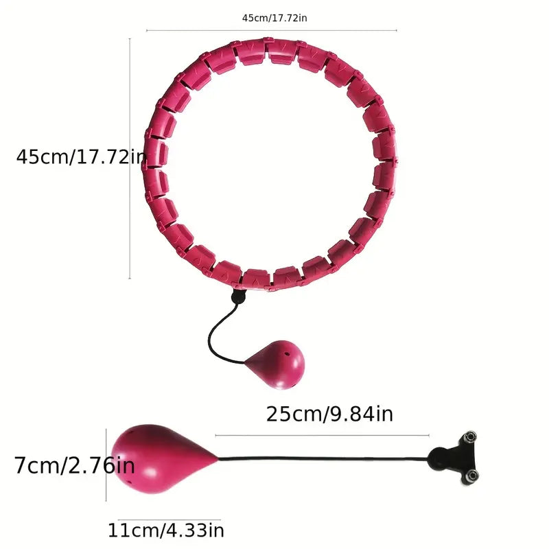Adjustable Weighted Fitness Hoops for Effective Abdomen Workout