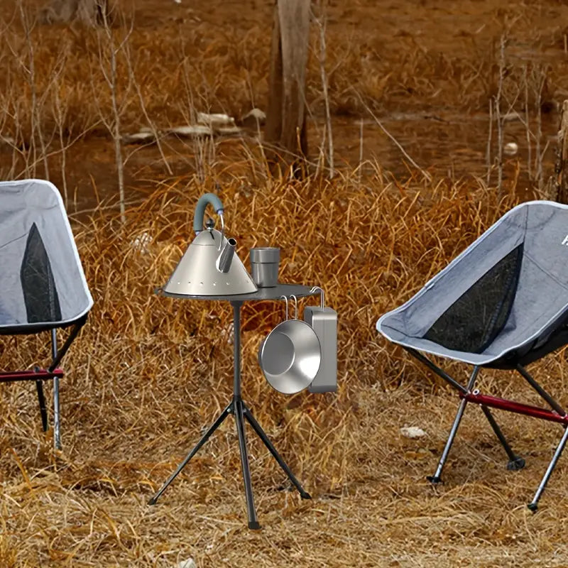 Adjustable Height Telescopic Outdoor Tripod Folding Table