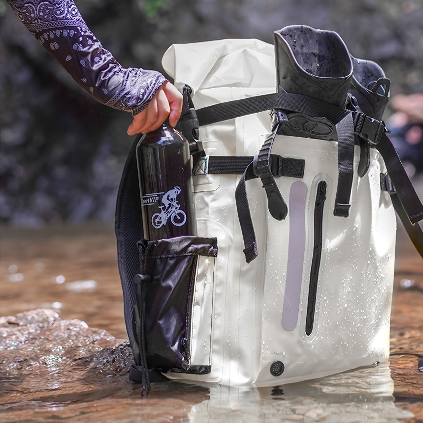 Waterproof PVC Dive Gear Backpack with Reflective Strips