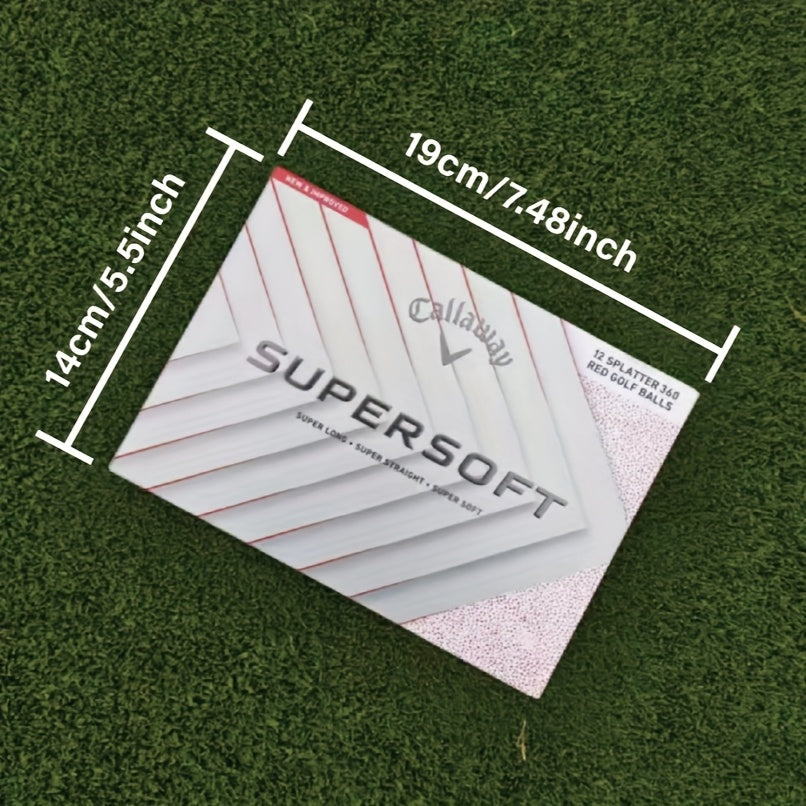 Splatter 360 Red Rubber Golf Balls (12pcs)