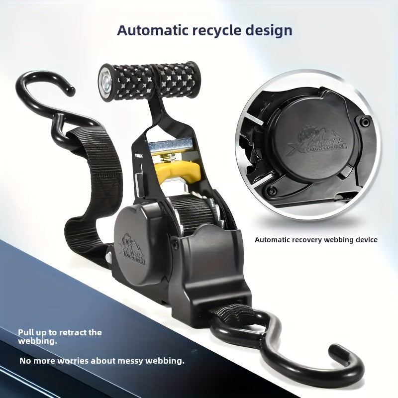 Retractable Outdoor Heavy-Duty Aluminum Cargo Strap