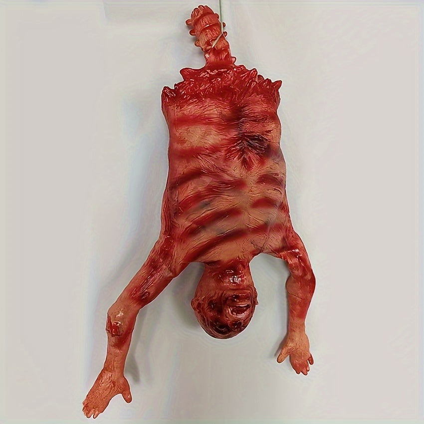 Half Body Latex Squeaky Skeleton - Hanging Decoration