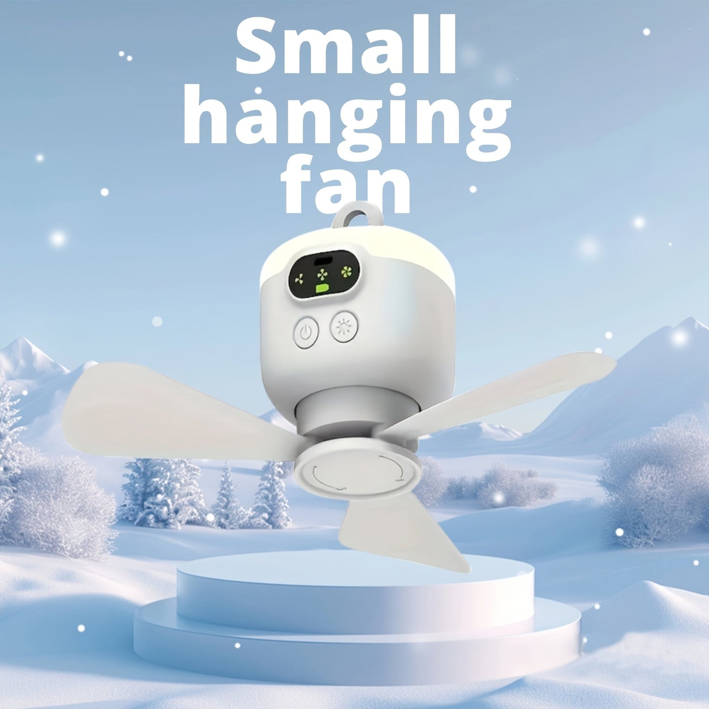 Ceiling Fan USB Rechargeable with LED Light