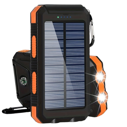 10000mAh Portable Solar Power Bank with Dual USB