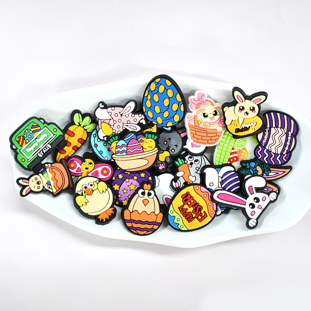 Easter Bunny Shoe Charms Set (23pcs)