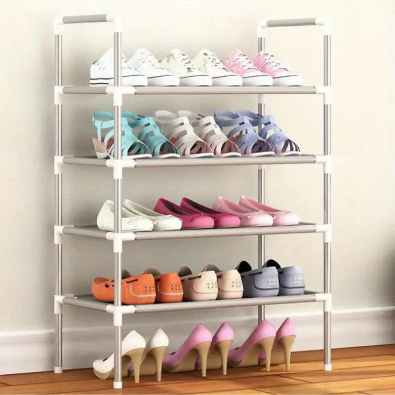 The Multi-Layer Free Standing Shoe Rack brings organization to your shoe chaos