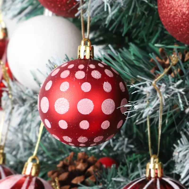Radiant Red: 30 Exquisite Christmas Ball Ornaments for Your Tree