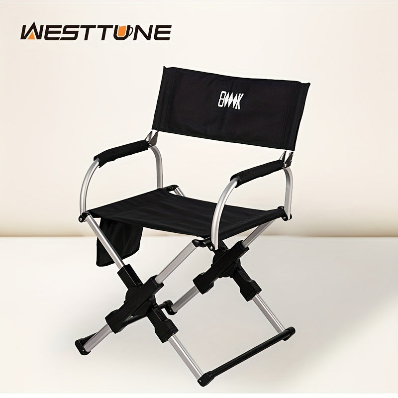 Ergonomic Folding Aluminum Chair for Outdoor Use