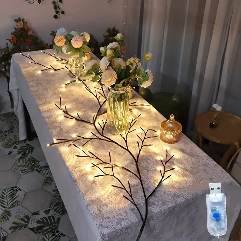 USB-Powered Tree Branch Decoration - Christmas Night Light