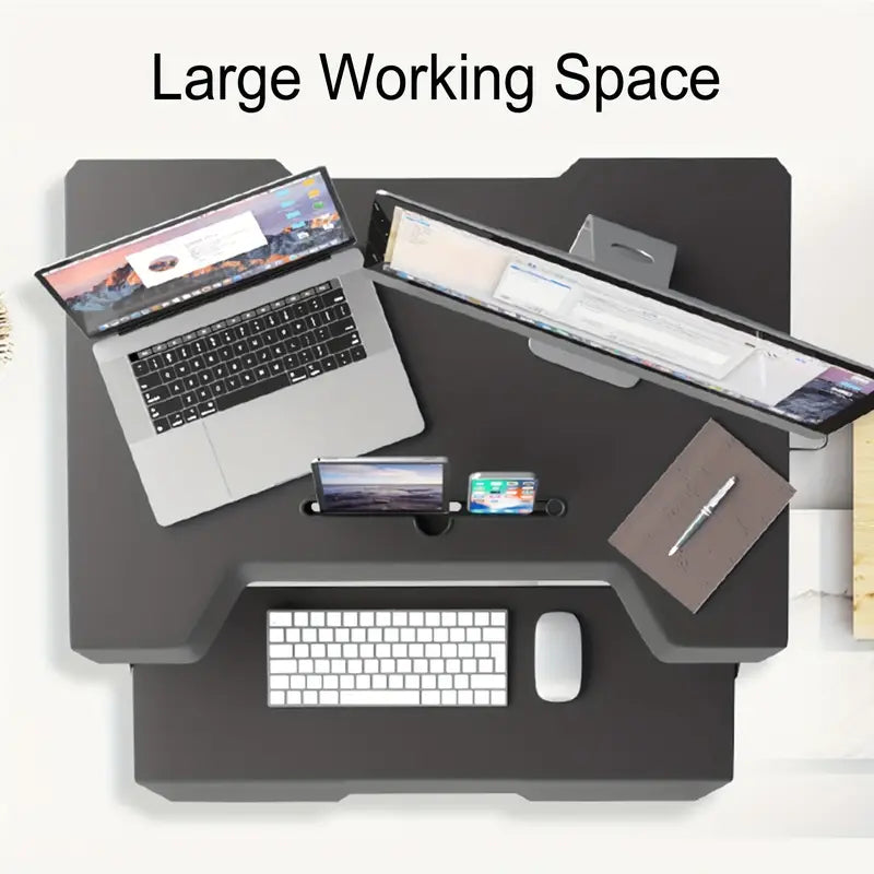 Foldable Standing Automatic Lifting Computer Table Desk