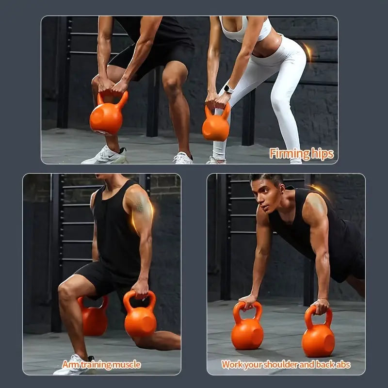 1pc 15lbs Kettlebell for Fitness and Strength Training