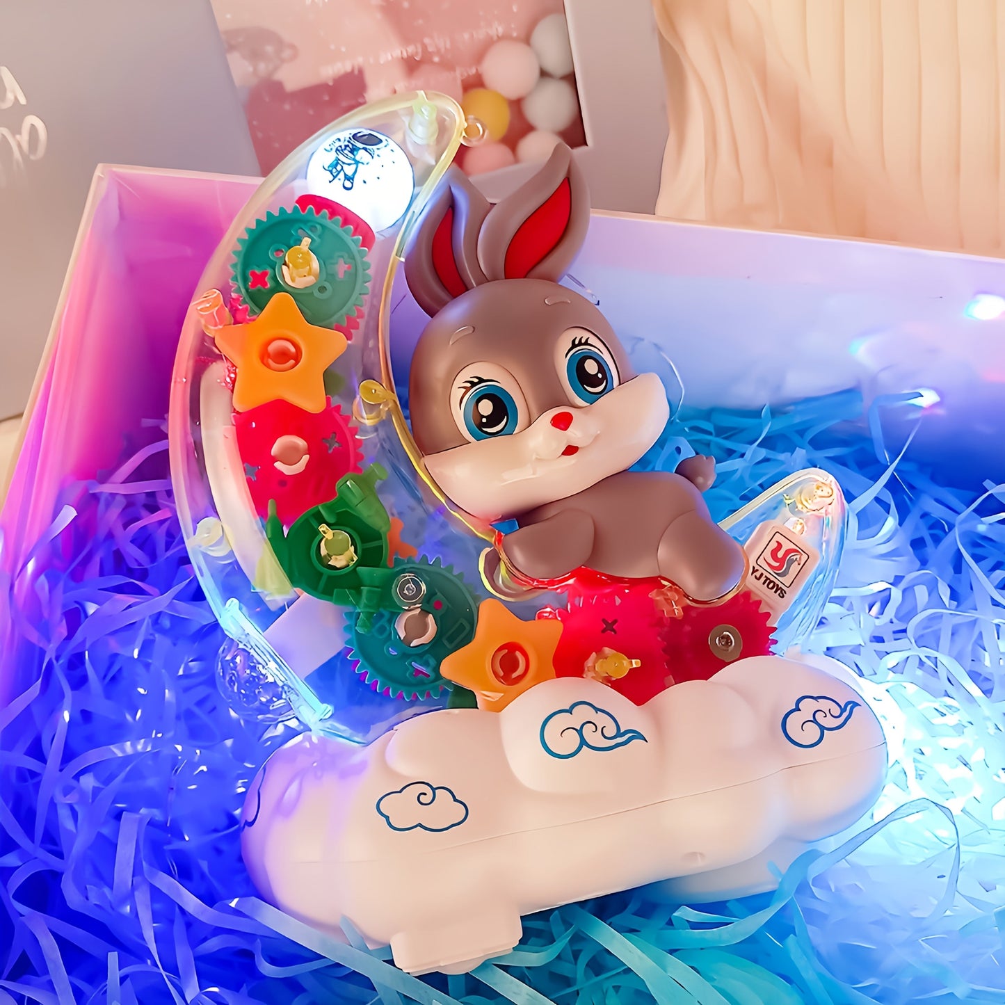 Grey Interactive Glowing Toy with Lights & Music