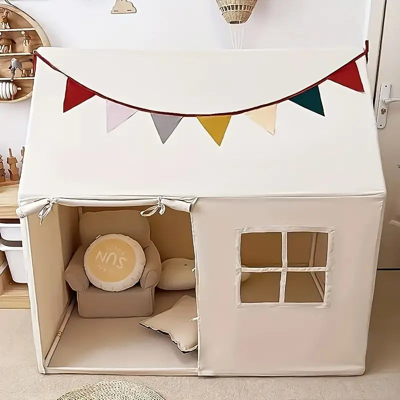 Little Dove Toys Starlight Play Tent with Mat - Large Indoor and Outdoor Playhouse for Kids