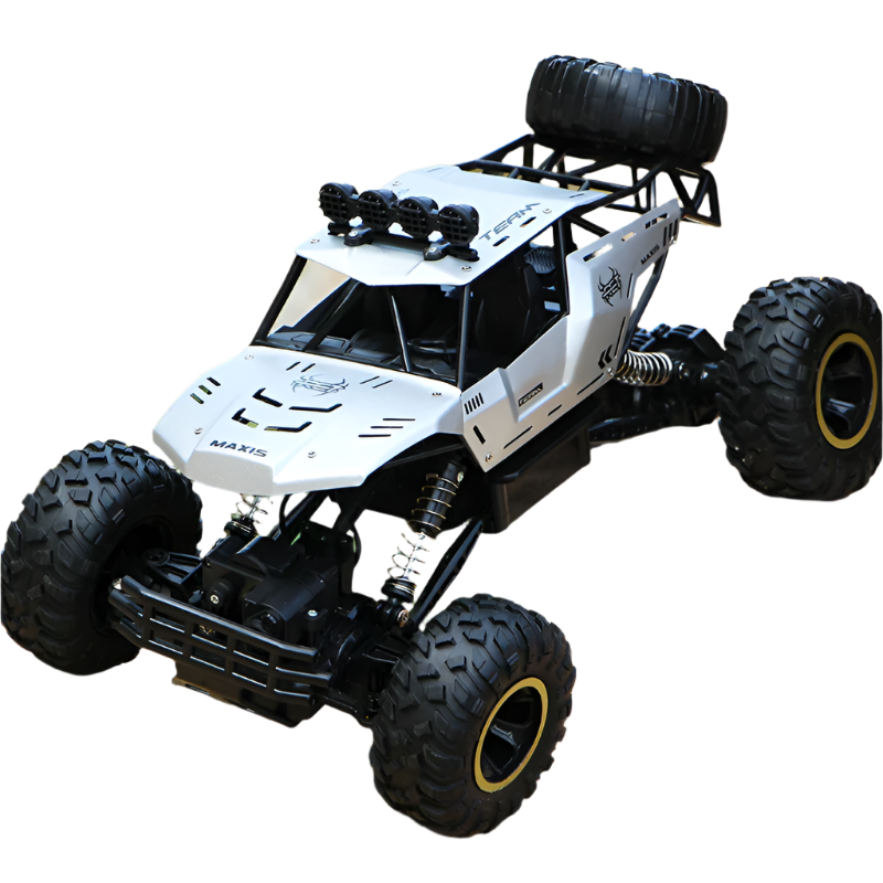 4WD Off-Road RC Car with LED Lights – 2.4G Remote Control Buggy Truck