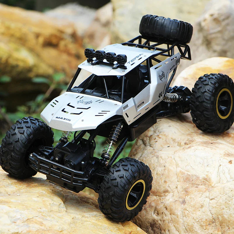 4WD Off-Road RC Car with LED Lights – 2.4G Remote Control Buggy Truck