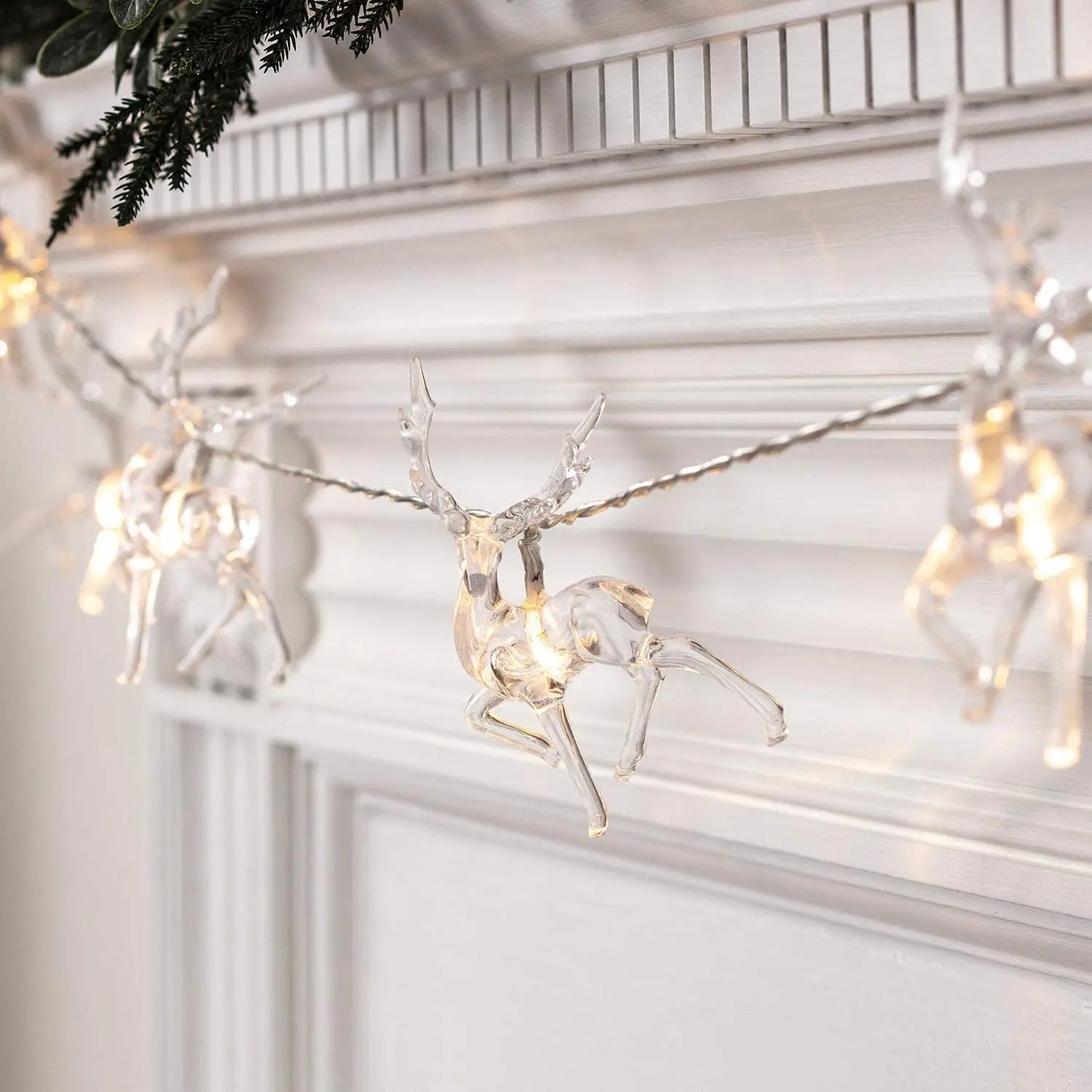 1.5M 10-LED Christmas Reindeer String Lights – Festive Fairy Garland