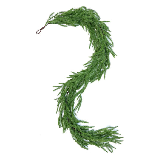 Artificial Cedar Christmas Garland for Home Decor (2.7m)