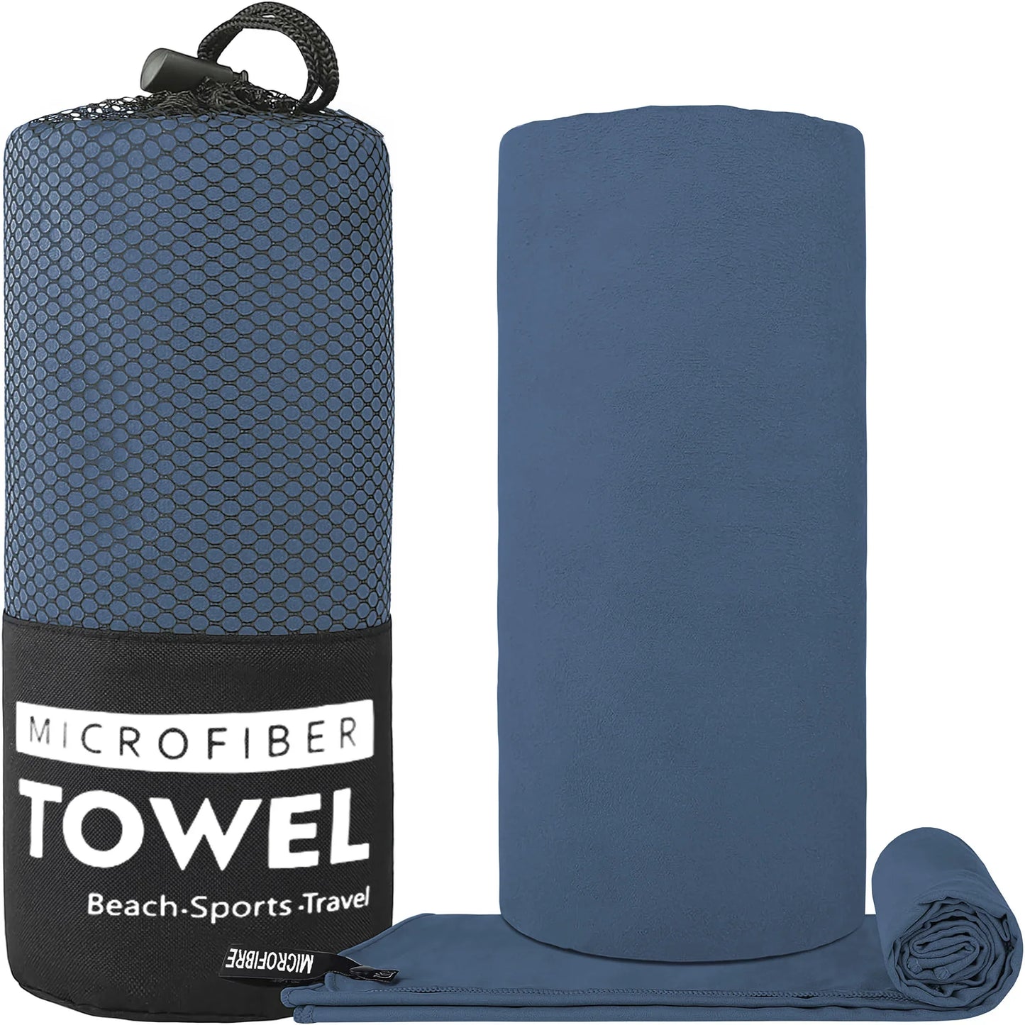 1-pc Quick-Dry Microfibre Sports Towel (Navy Blue)