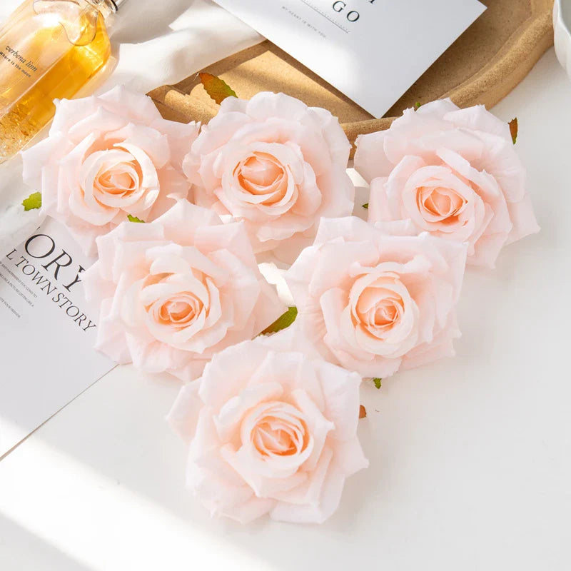 100PC 10CM Artificial Garden Roses