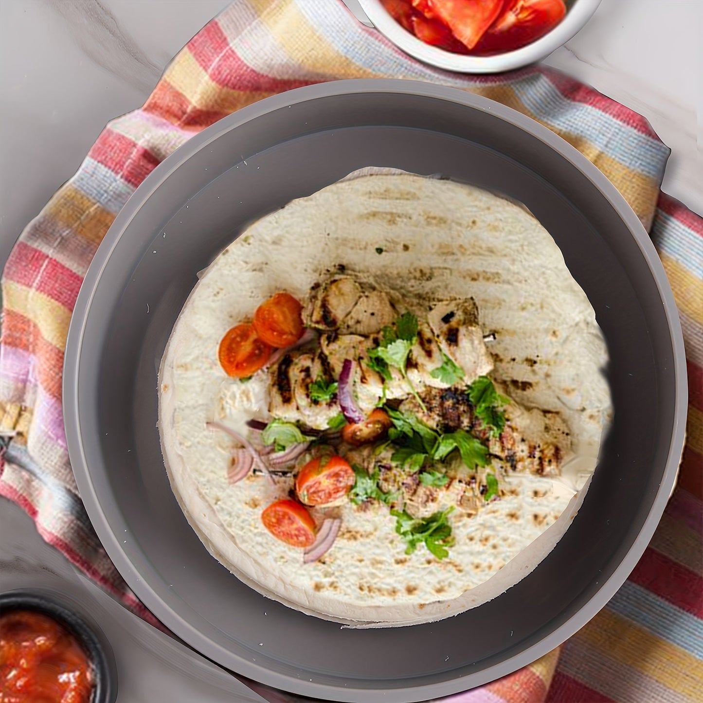 Tortilla Warmer Microwave Safe with Lid