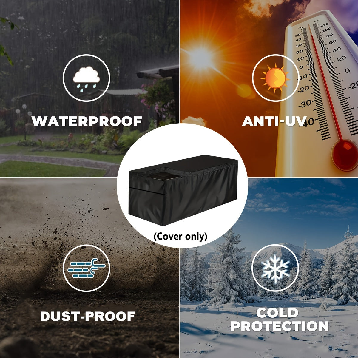 Waterproof Heavy Duty Deck Box Cover