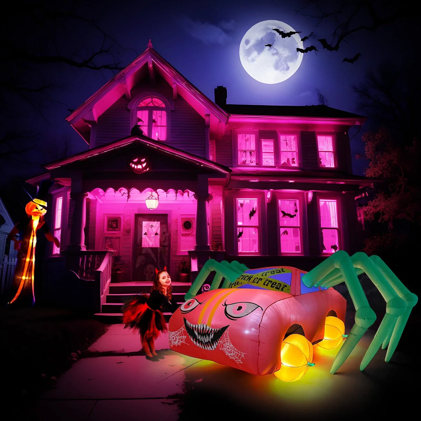 Giant Inflatable Spider Halloween Outdoor Decoration