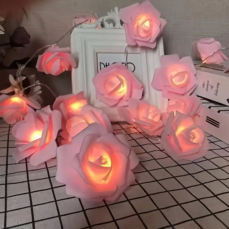 Romantic LED Rose String Lights