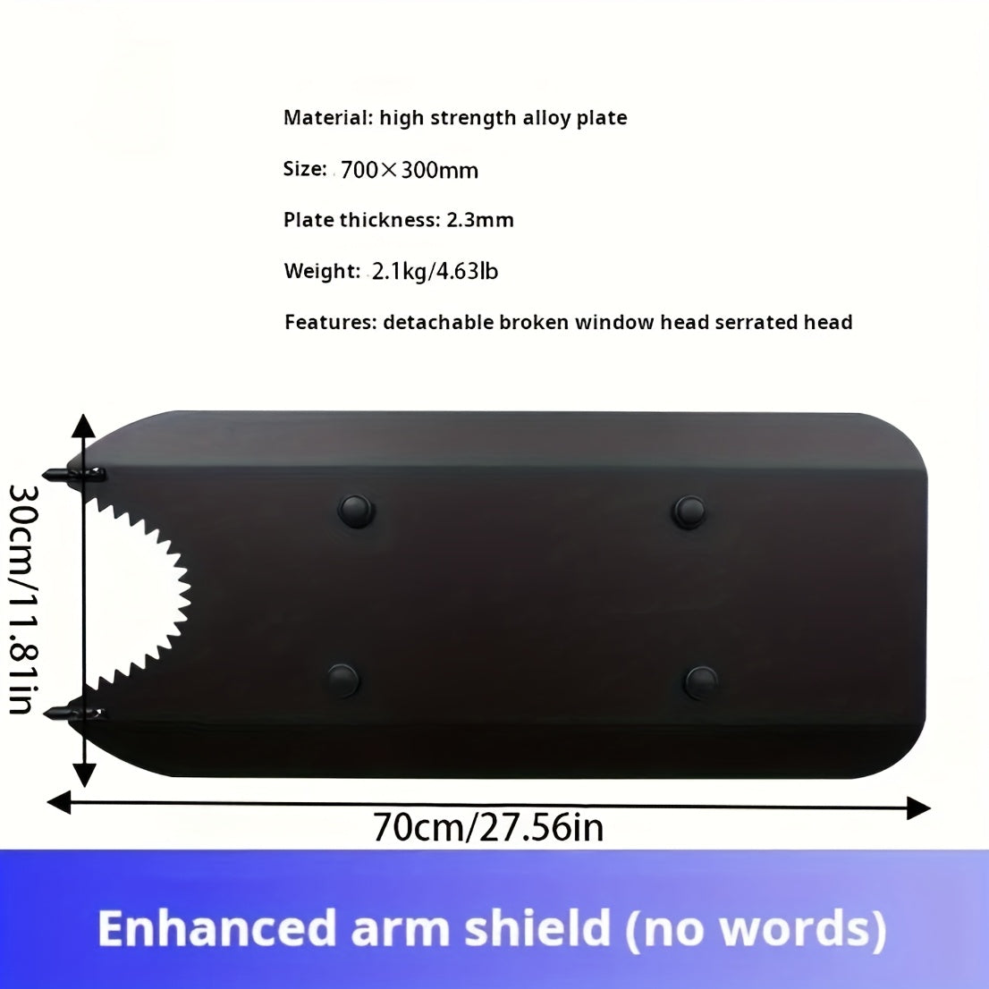 U-Shaped Hunting Guard Plate with Strap Support