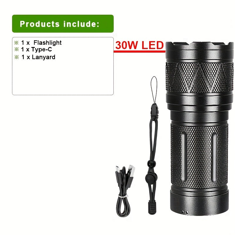 Super Bright LED Flashlight Rechargeable Torch