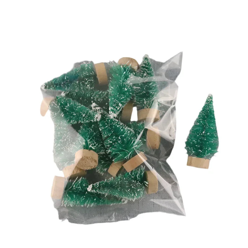 Mini Christmas Tree Decorations - Set of 12