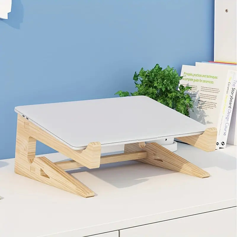 Keep your laptop and tablet within easy reach with this multifunctional laptop stand